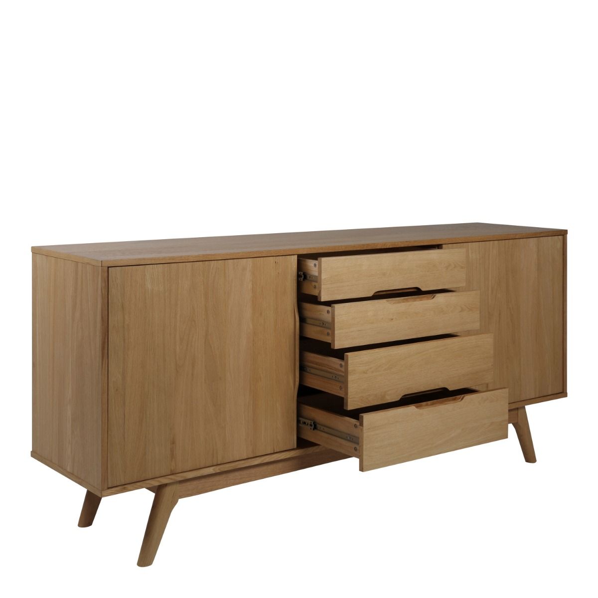 Marte 2 Door 4 Drawers Sideboard in Brown