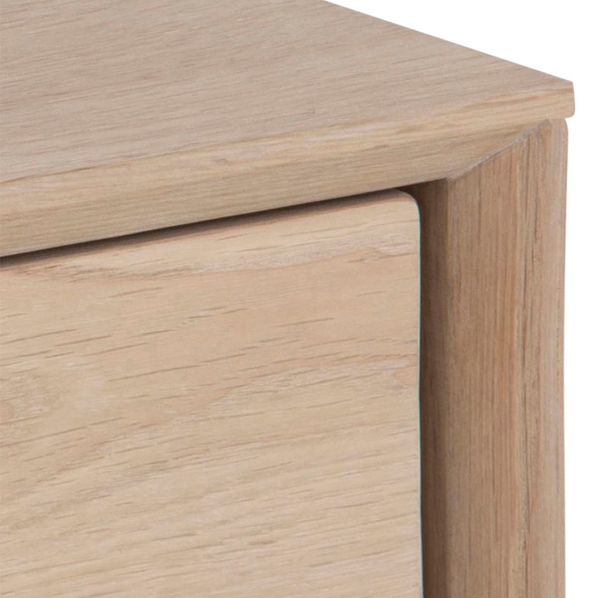 Century 1 Drawer Wall Mounted Bedside Table in Brown