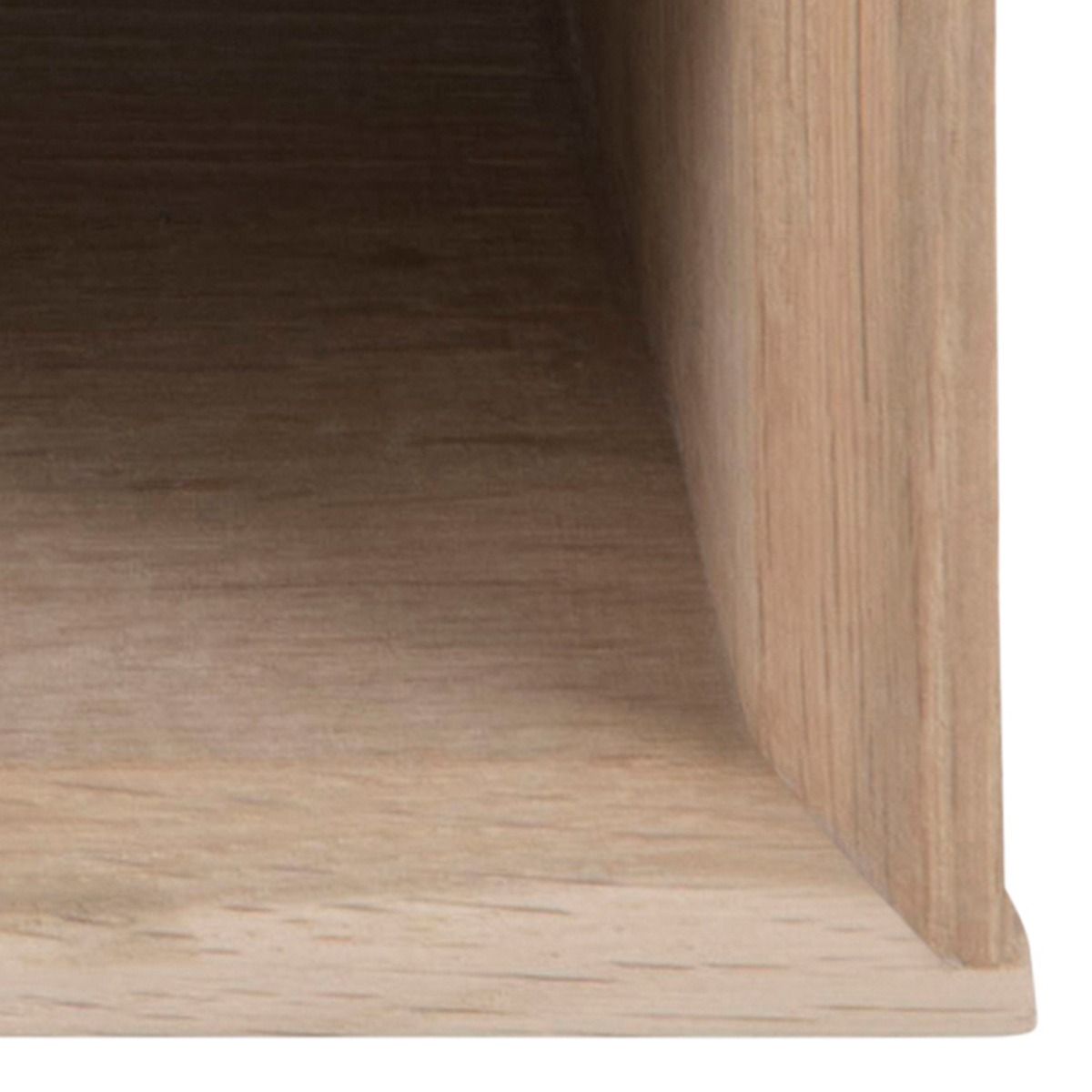 Century 1 Drawer Wall Mounted Bedside Table in Brown