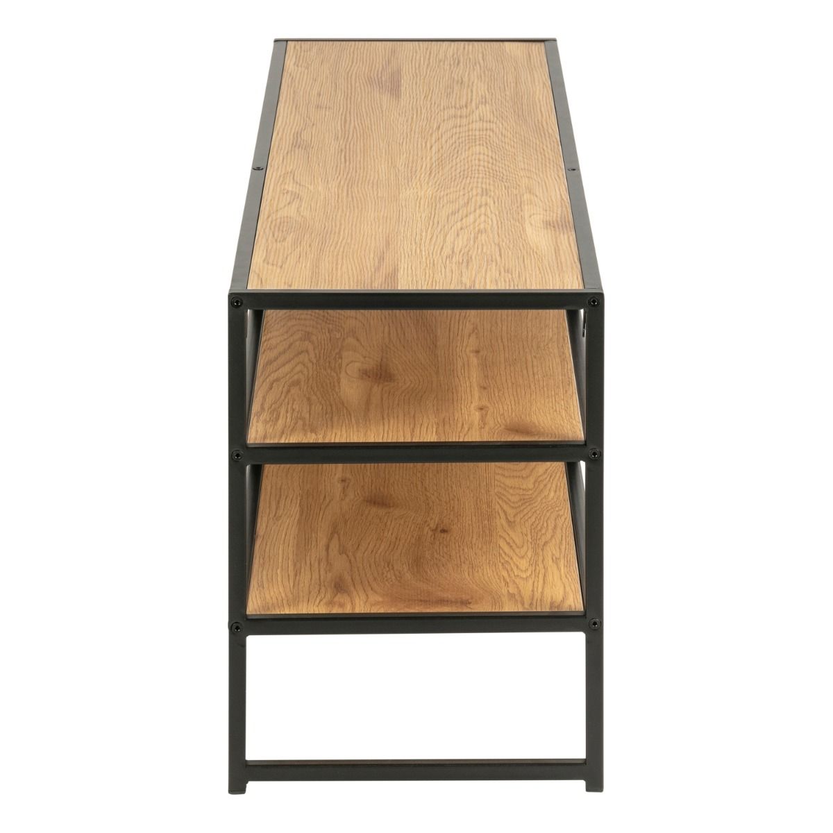 Seaford Black Metal Open TV Unit