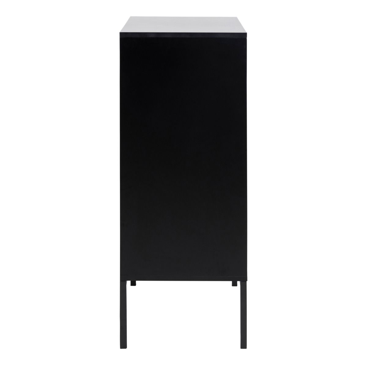 Seaford 3 Door 2 Drawer Sideboard in Black & Brown