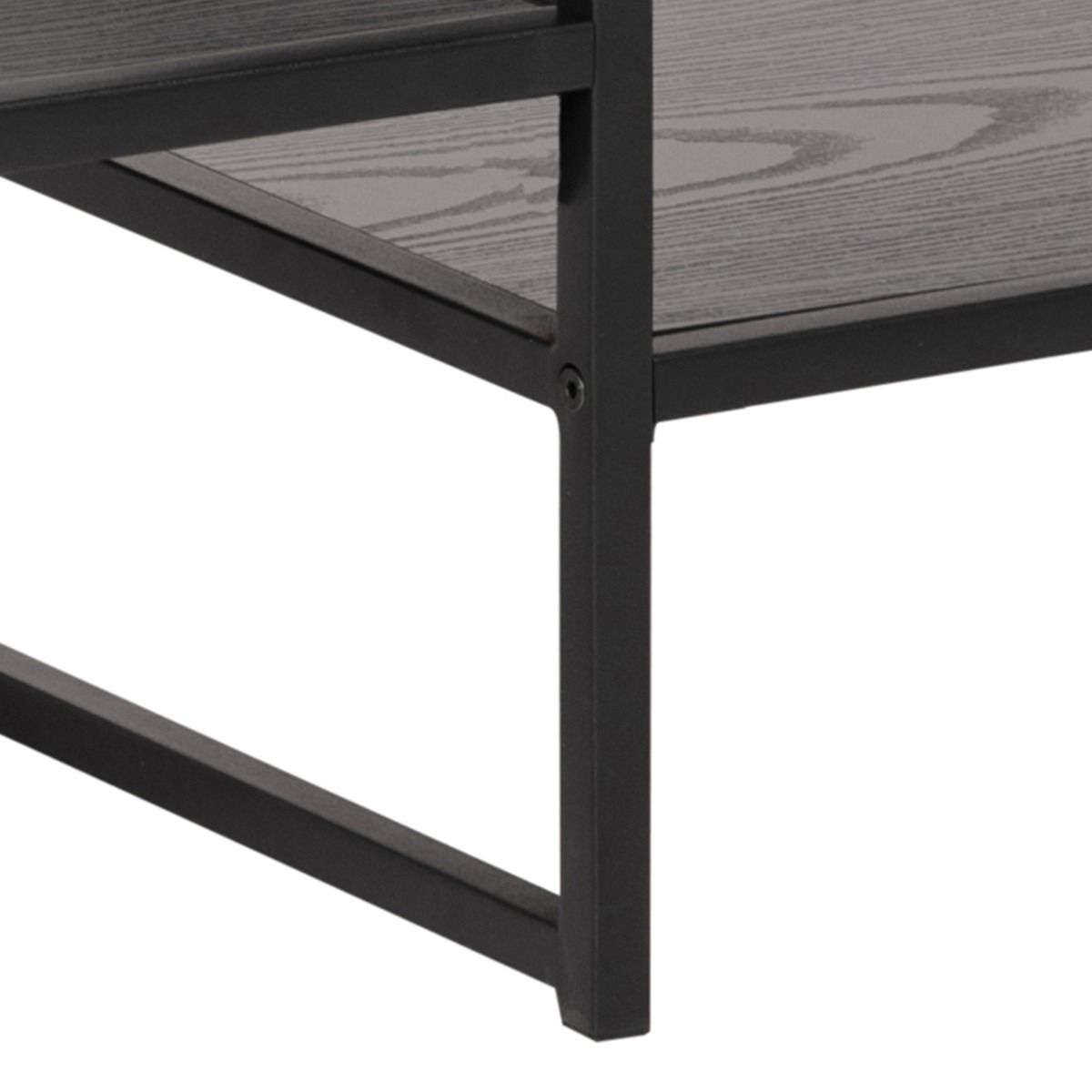 Seaford Black Metal Open TV Unit