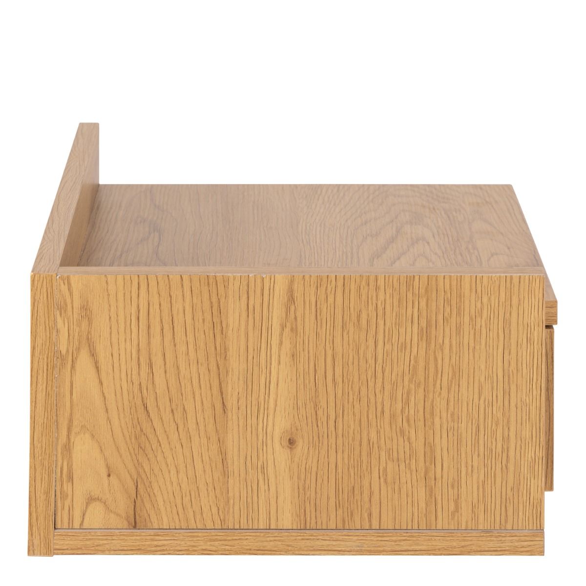 Ashlan Square Bedside Table with 1 Drawers in Brown