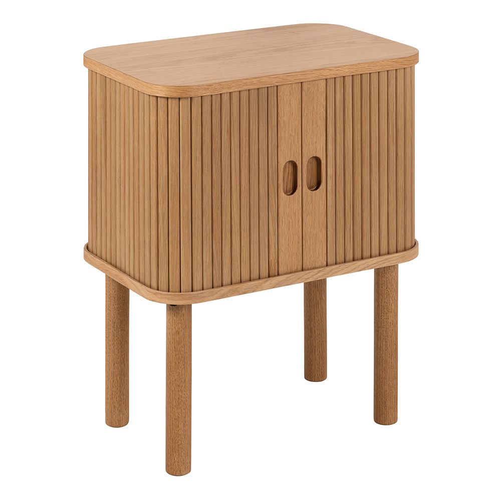 Langley Square Bedside Table in Brown