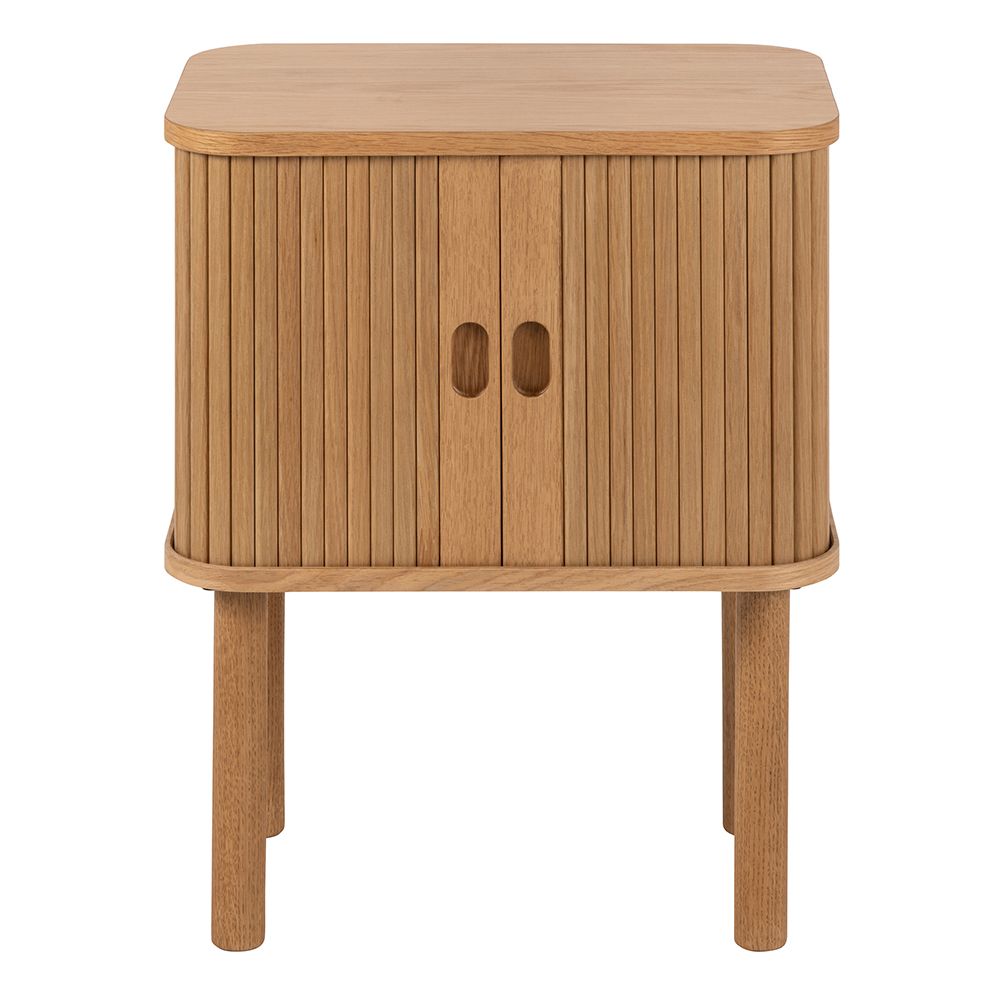 Langley Square Bedside Table in Brown