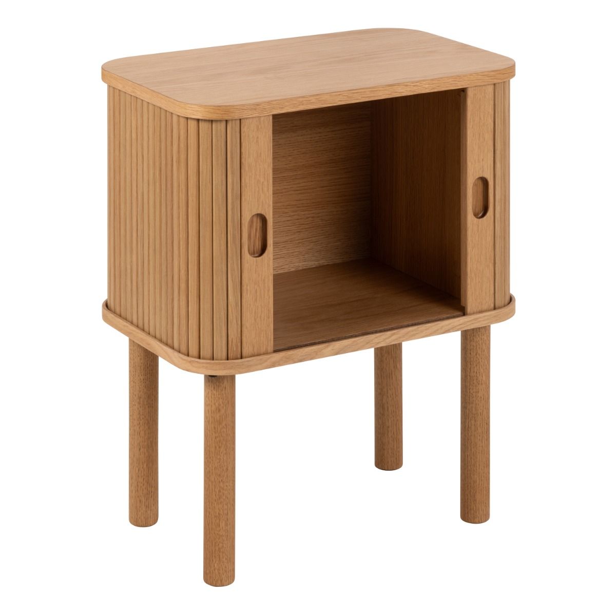 Langley Square Bedside Table in Brown