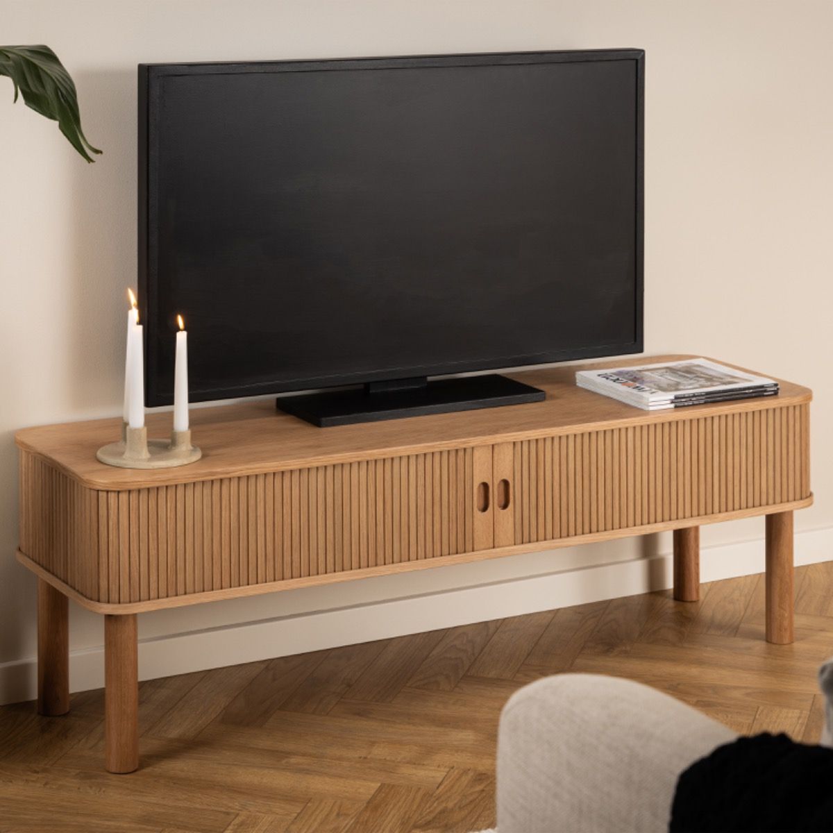 Langley TV Unit in Brown