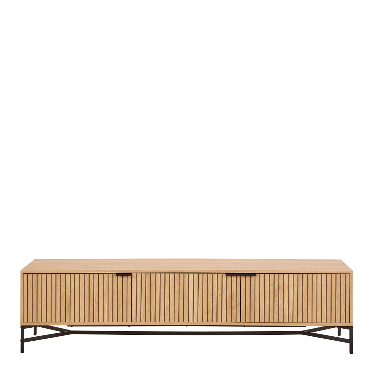 Jaipur TV Unit With 3 Doors 176cm Wide in Brown