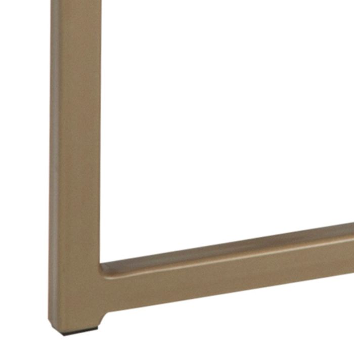 Alisma Coffee Table with White Marble Top & Brass Legs