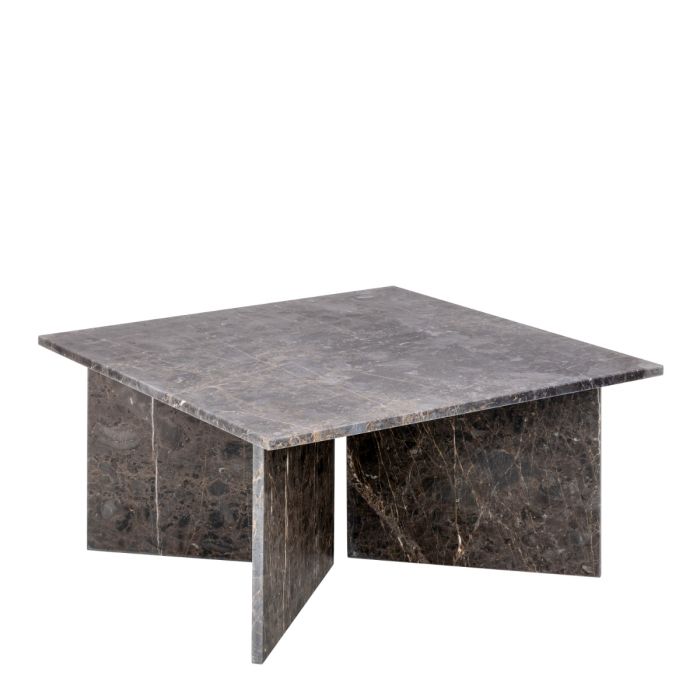 Vega Square Coffee Table with Marble Top 90cm