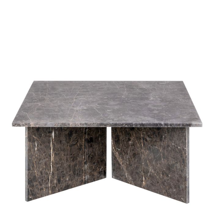 Vega Square Coffee Table with Marble Top 90cm