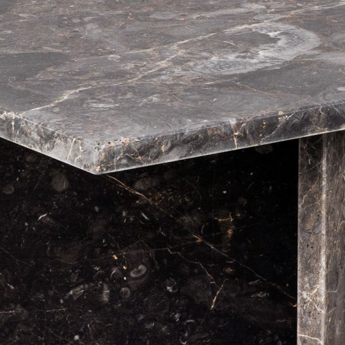 Vega Rectangular Coffee Table with Marble Top 140cm
