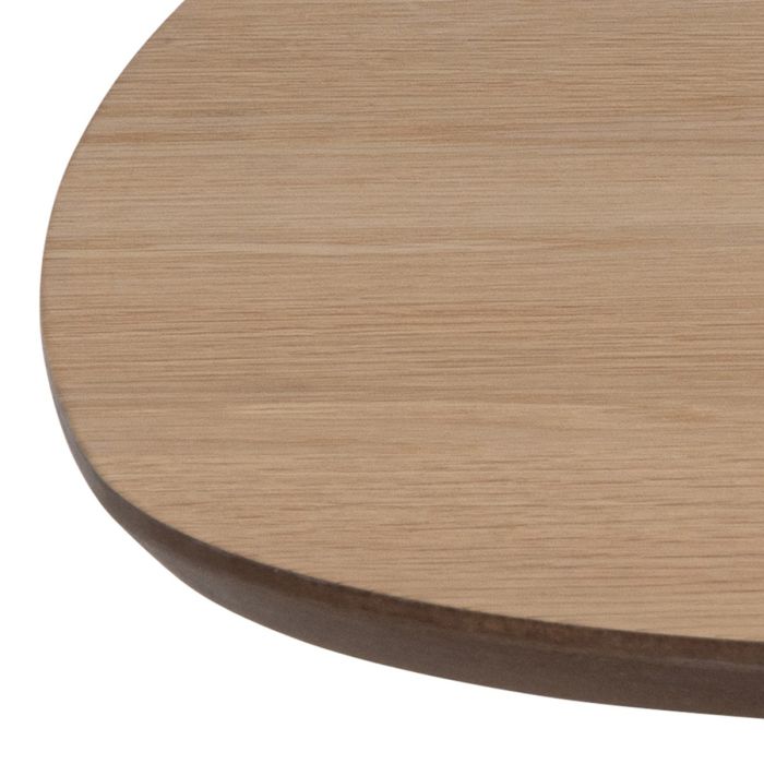 Caracas Square Coffee Table in Brown and Matt Black
