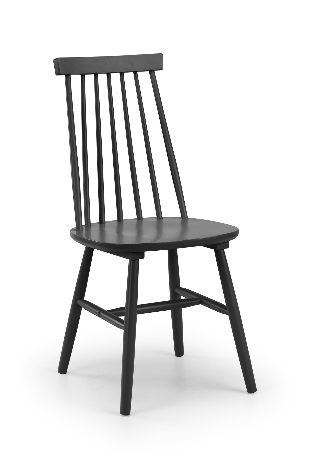 Alassio Spindle Back Dining Chair - Black