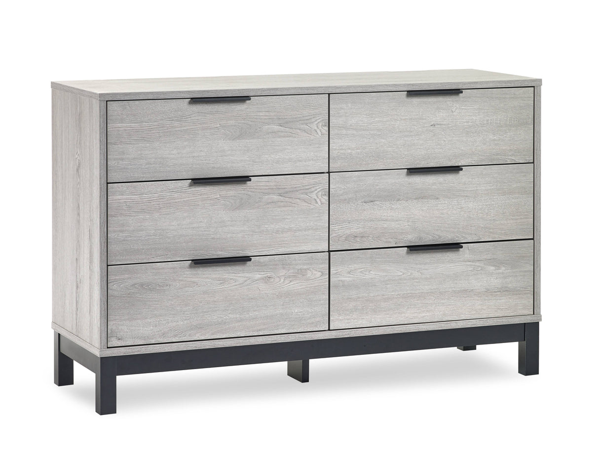 Bali 6 Drawer Chest - Grey Oak