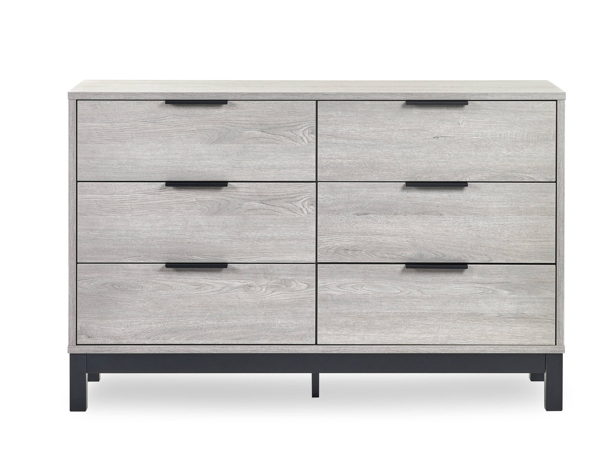 Bali 6 Drawer Chest - Grey Oak