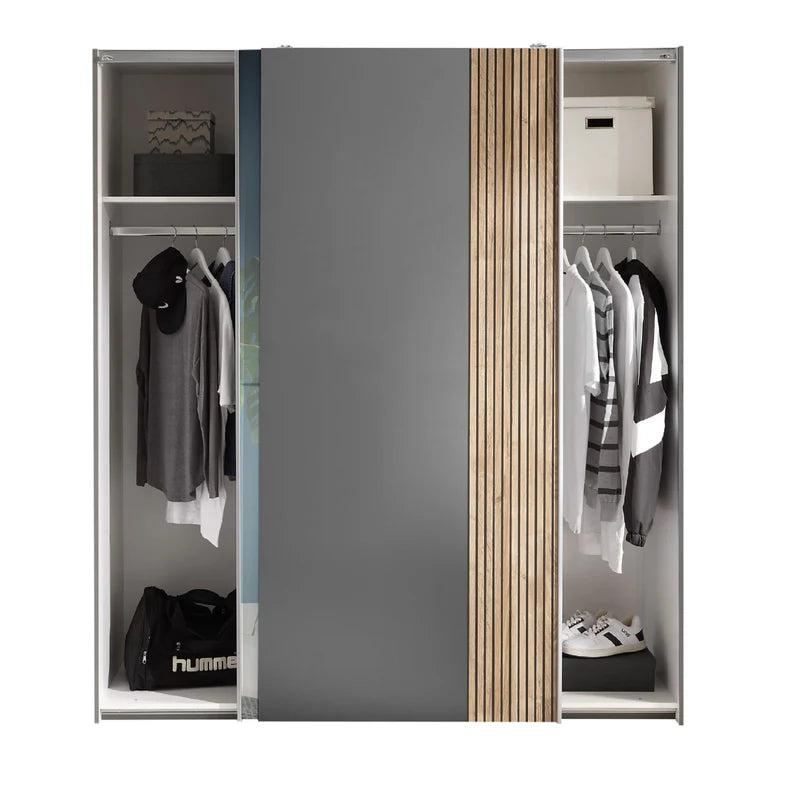 Berno Sliding 2 Door Wardrobe With Mirror