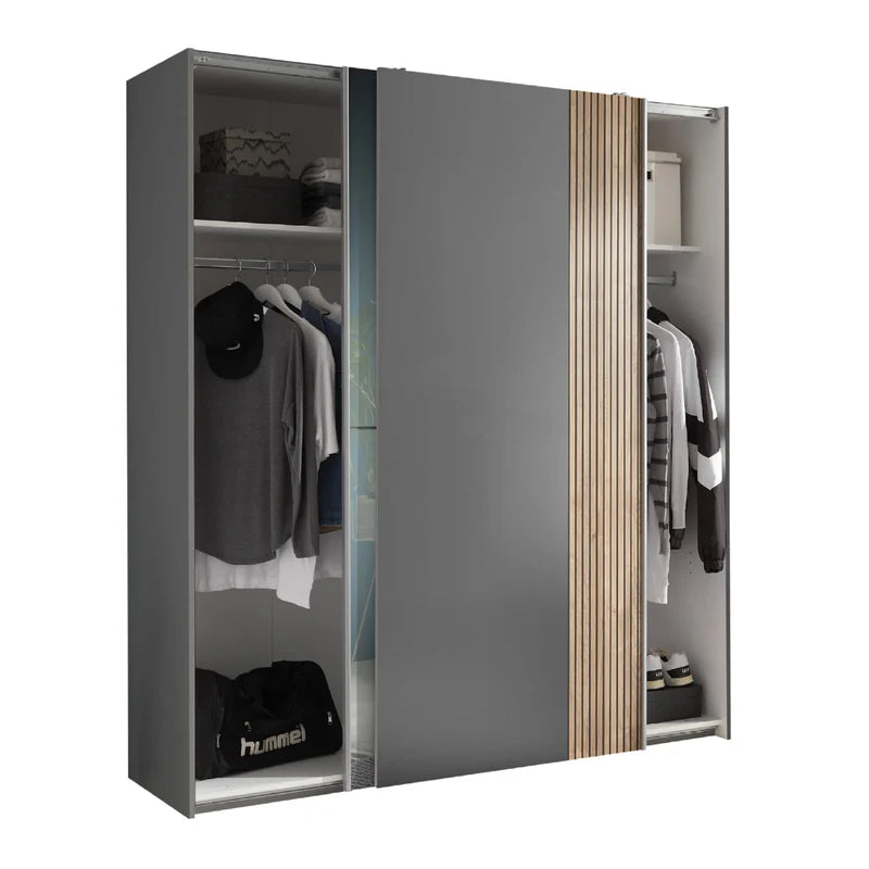 Berno Sliding 2 Door Wardrobe With Mirror