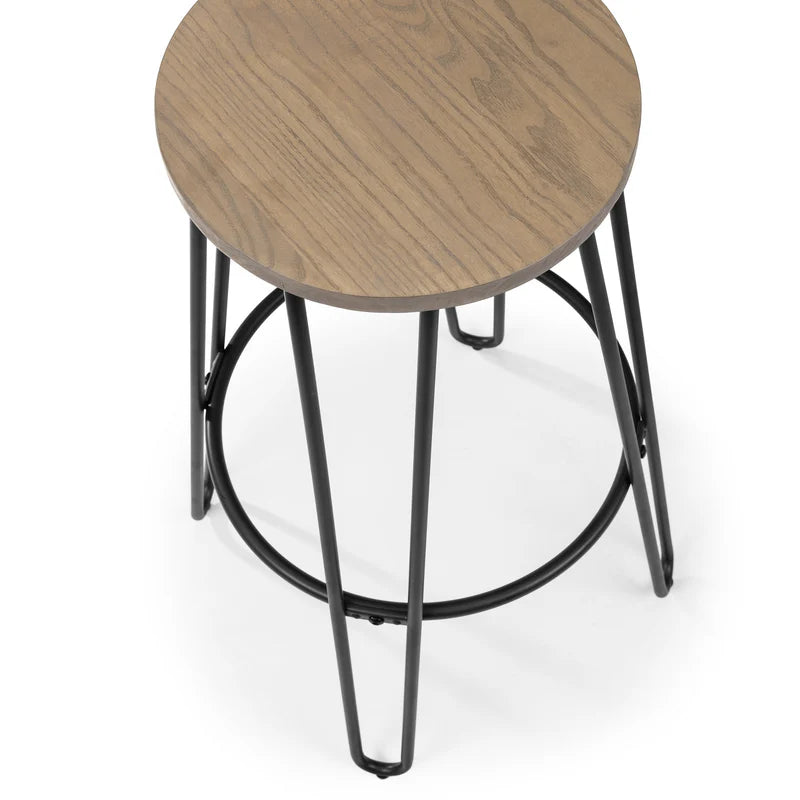 Dalston Round Bar Stools (Set of 2)