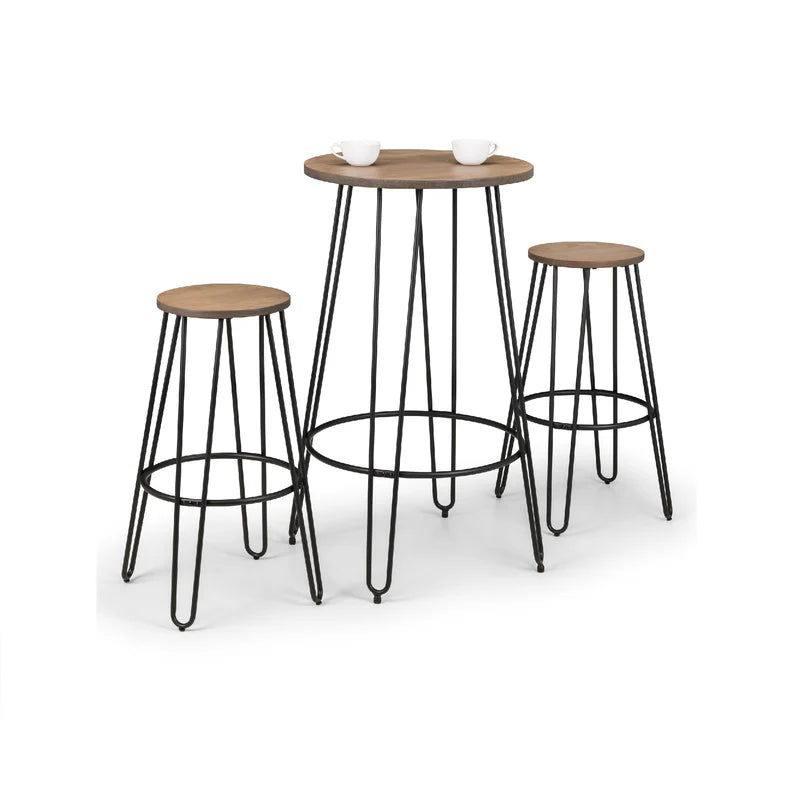 Dalston Round Bar Stools (Set of 2)