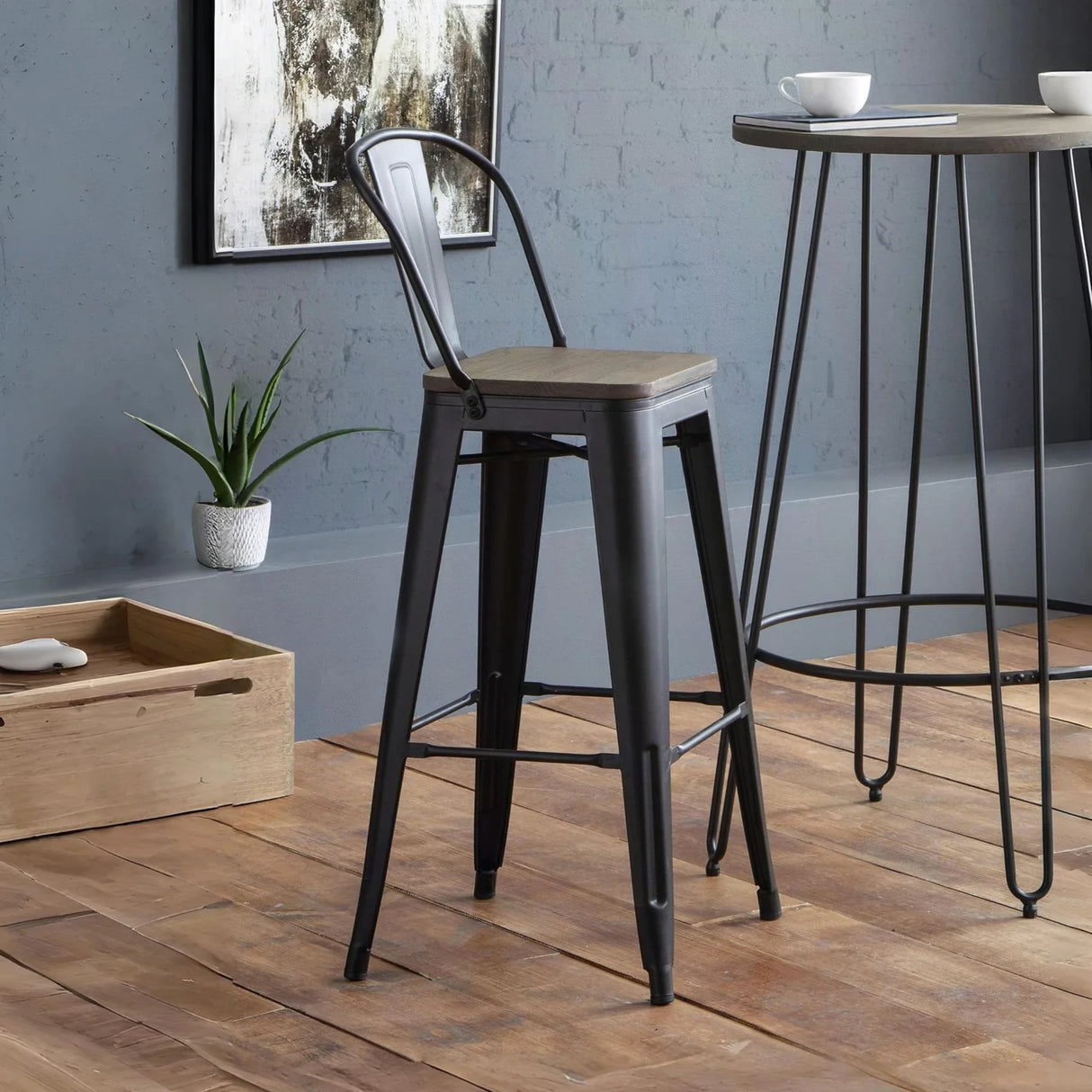 Grafton Metal Bar Stools (Set of 2)