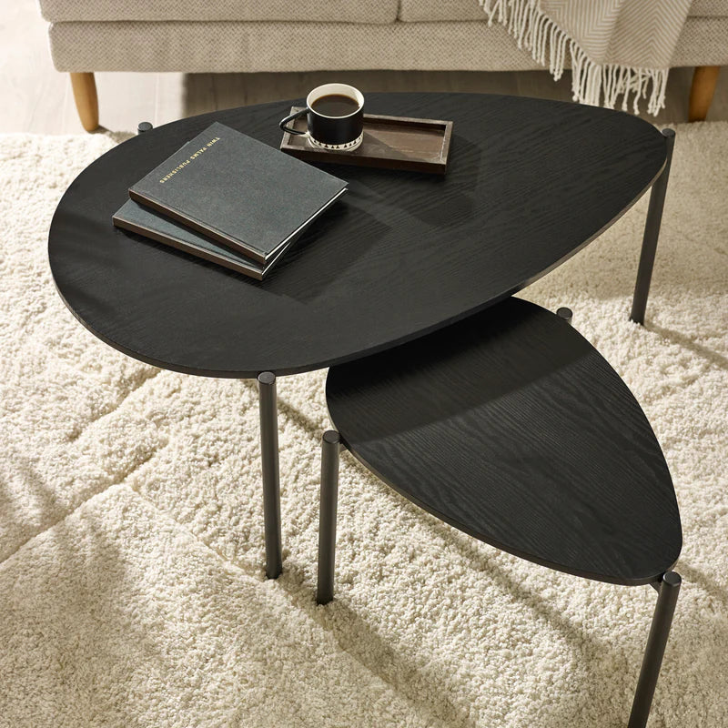 Lorette Teardrop Nesting Coffee Table