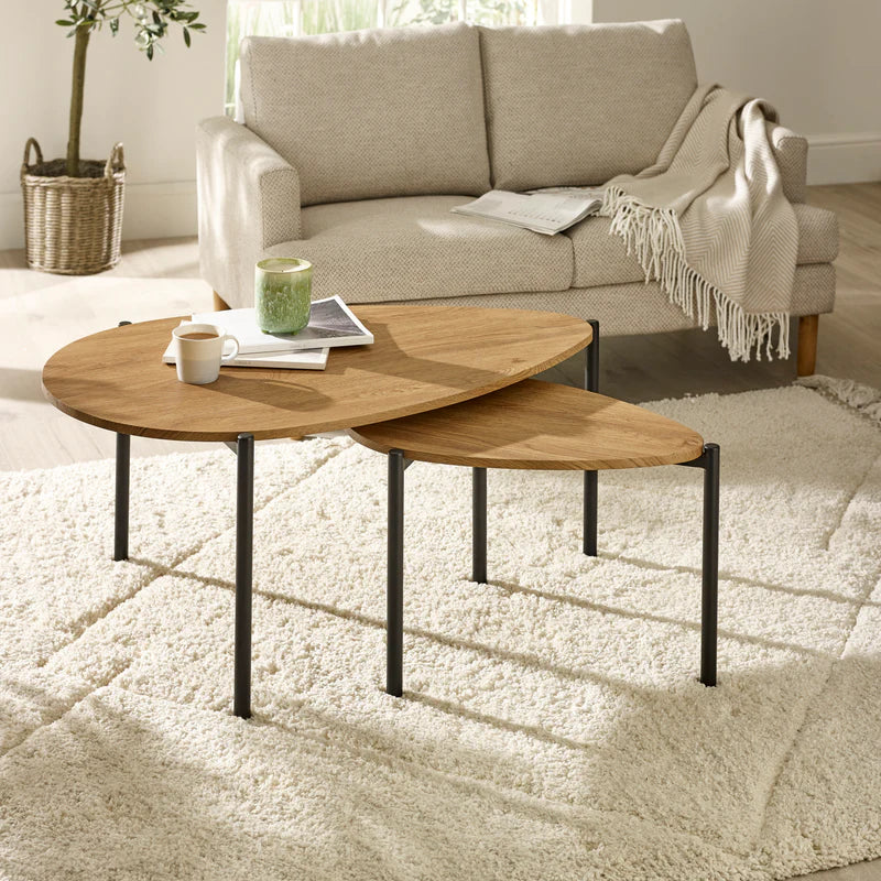 Lorette Teardrop Nesting Coffee Table