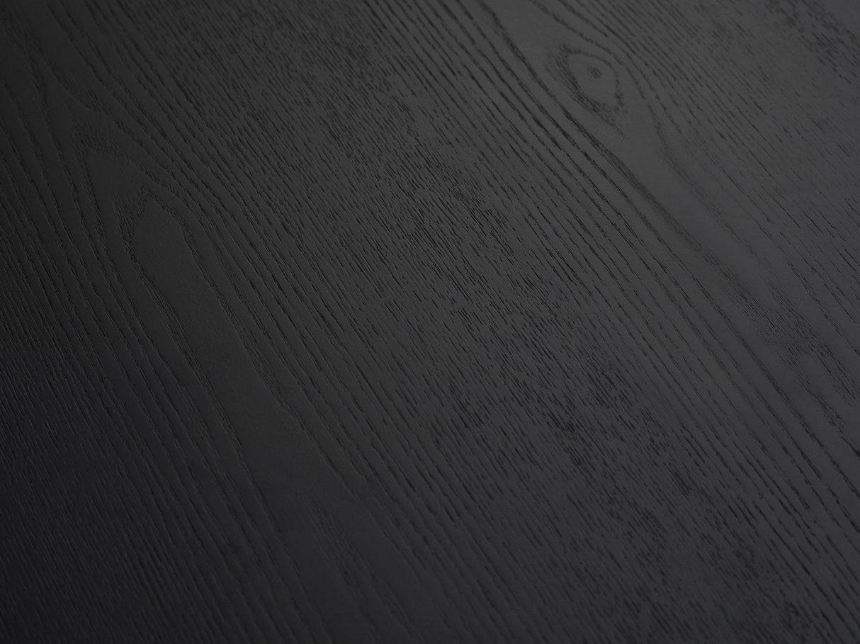 Louis Black Fluted Extending Dining Table