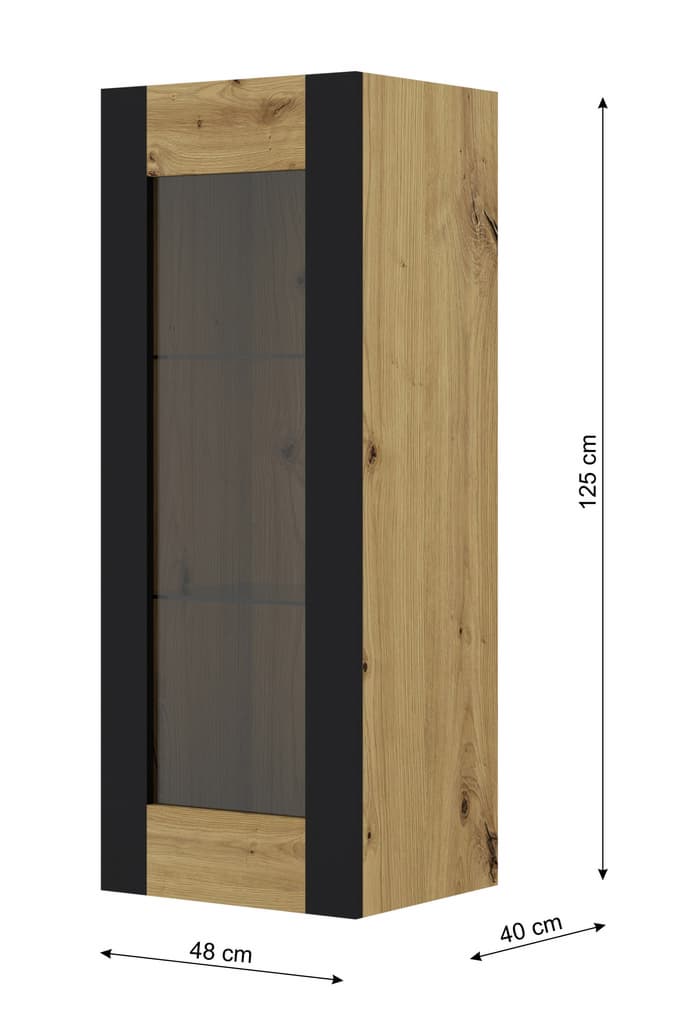 Mondi Wall Hung Display Cabinet 48cm