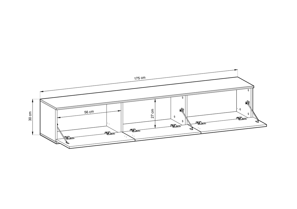 Oro Floating TV Cabinet 175cm