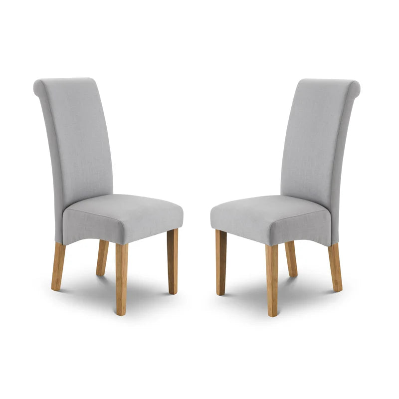 Rio Scrollback Fabric Chairs (Set of 2)