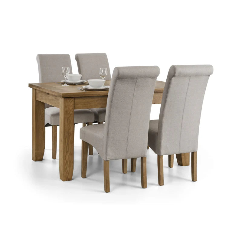 Rio Scrollback Fabric Chairs (Set of 2)