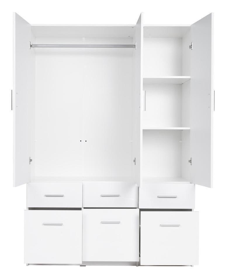 Snow 04 Hinged Door Wardrobe 136cm