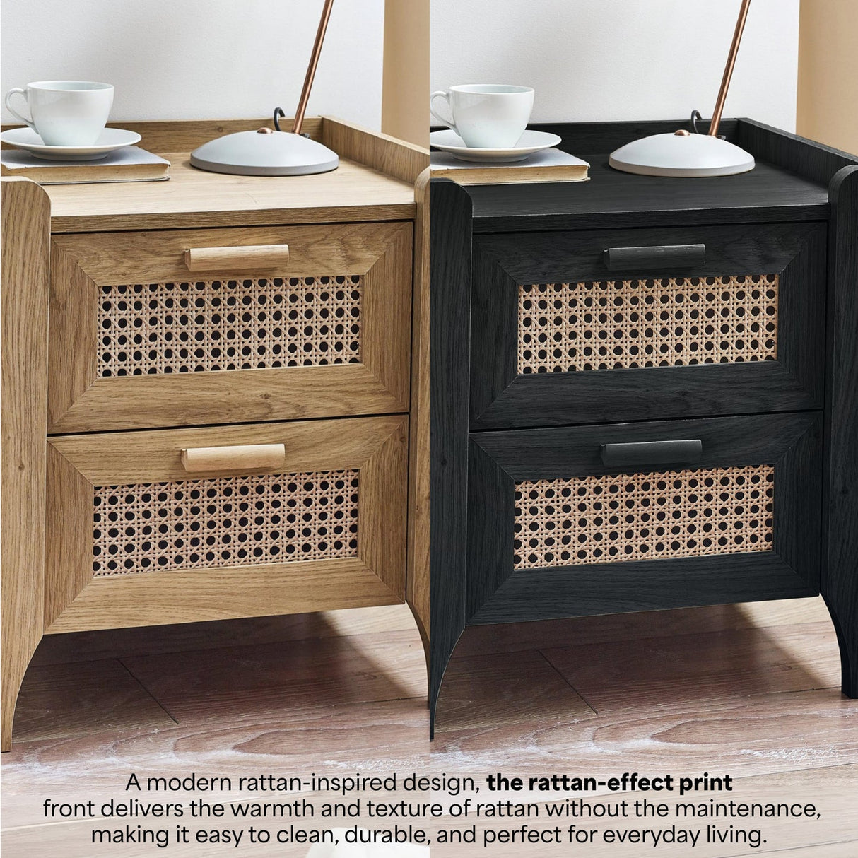 Sydney 2 Drawer Bedside