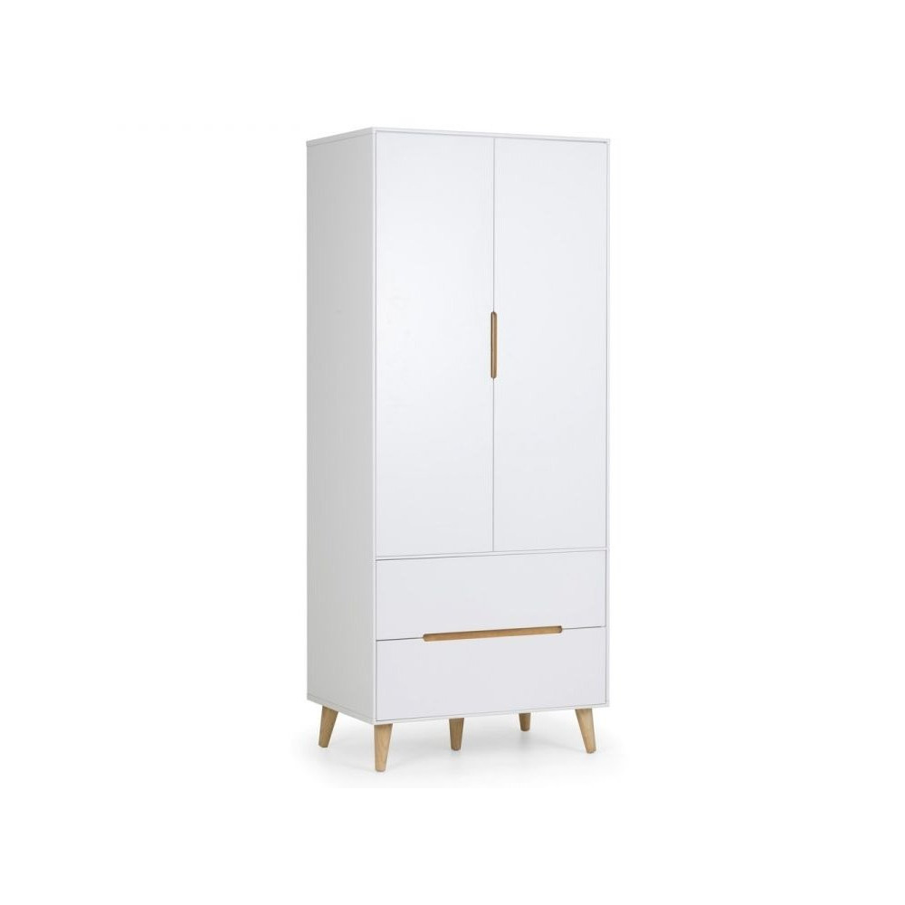 Alicia 2 Door Wardrobe - White