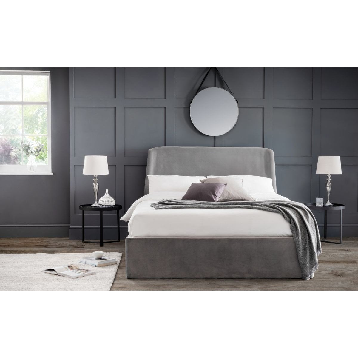 Frida Storage Ottoman Bed - Grey
