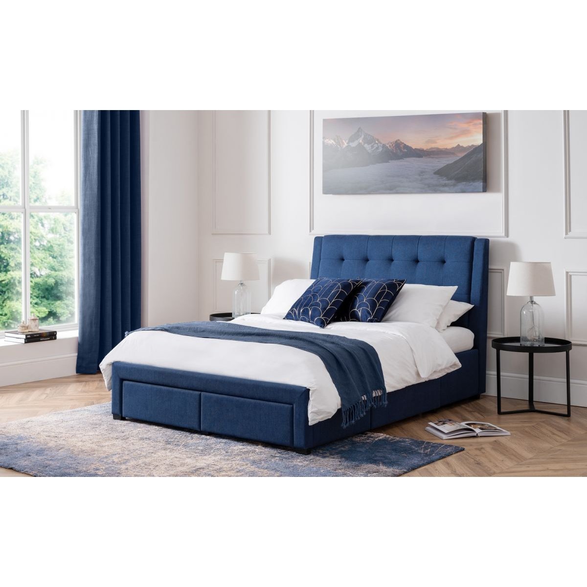 Fullerton 4 Drawer Bed - Blue