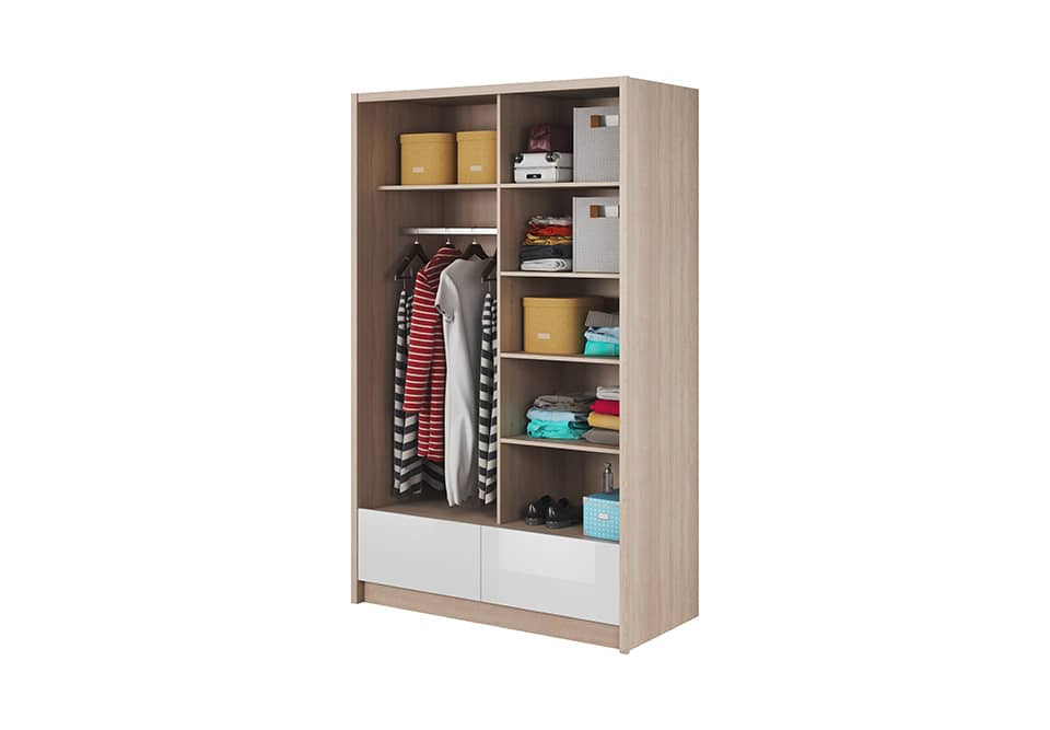 Aria II Sliding Door Wardrobe 134cm