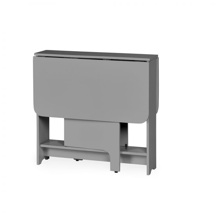 Gatan Small Gateleg Table With 2 Chairs - Grey