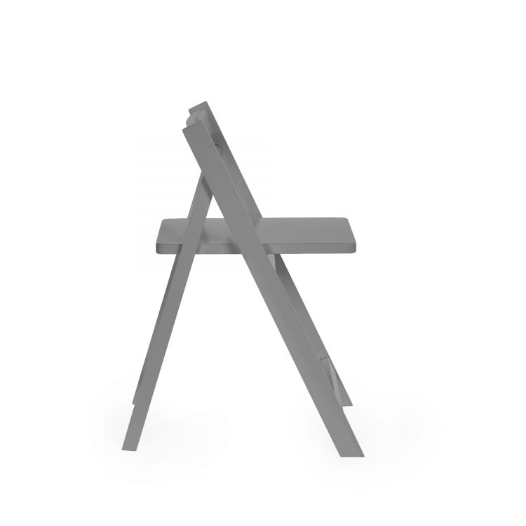 Gatan Small Gateleg Table With 2 Chairs - Grey