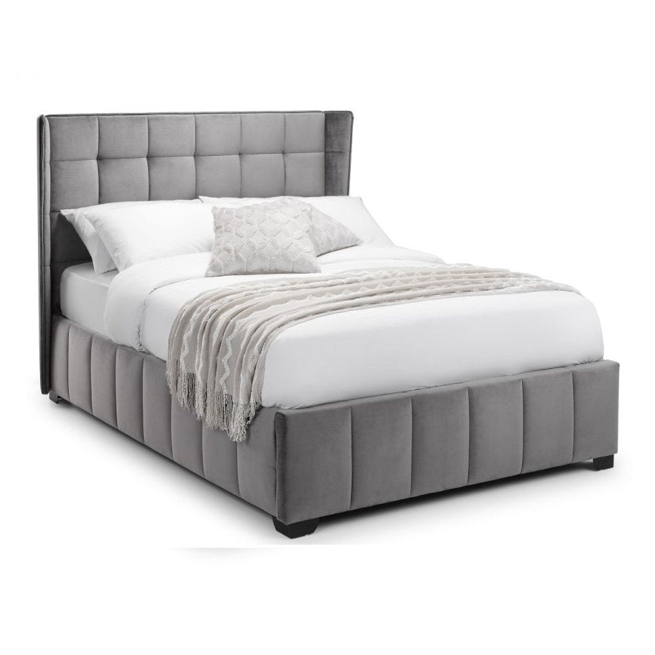 Gatsby Storage Ottoman Bed - Light Grey