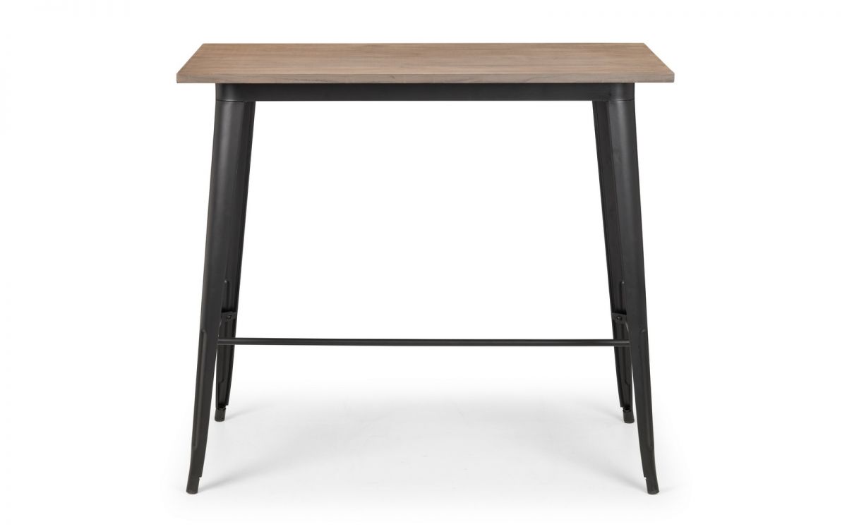 Grafton Bar Table & 4 Luxe Blue Bar Stools