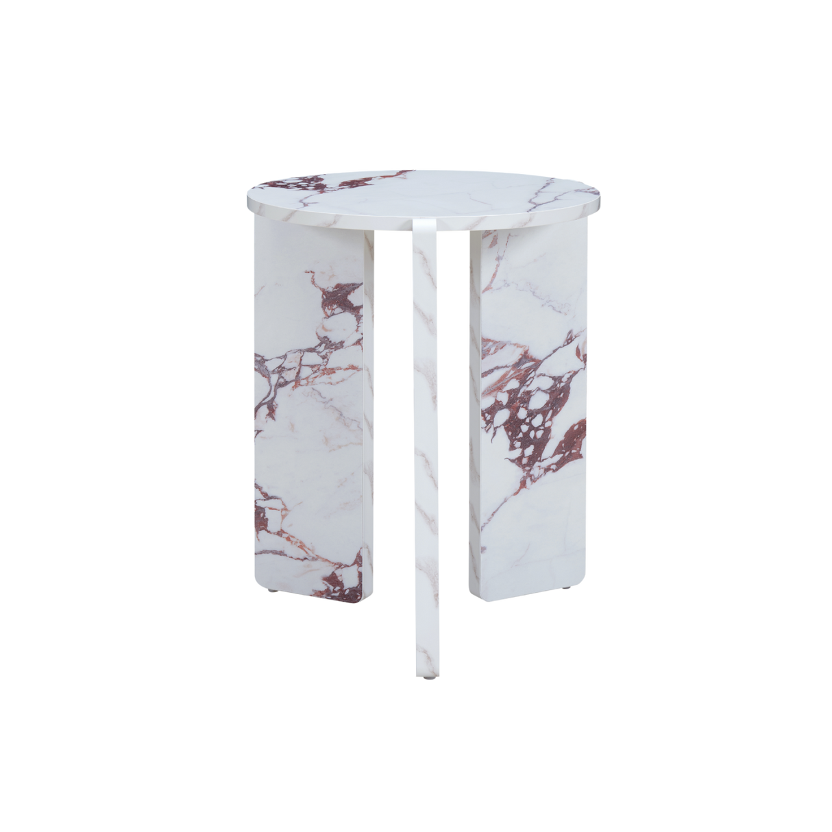 Halo Side Table Marble Effect