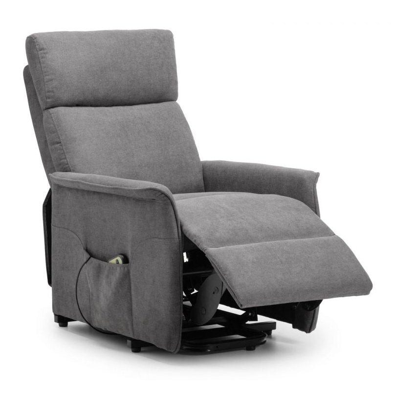 Helena Rise & Recliner - Charcoal Fabric