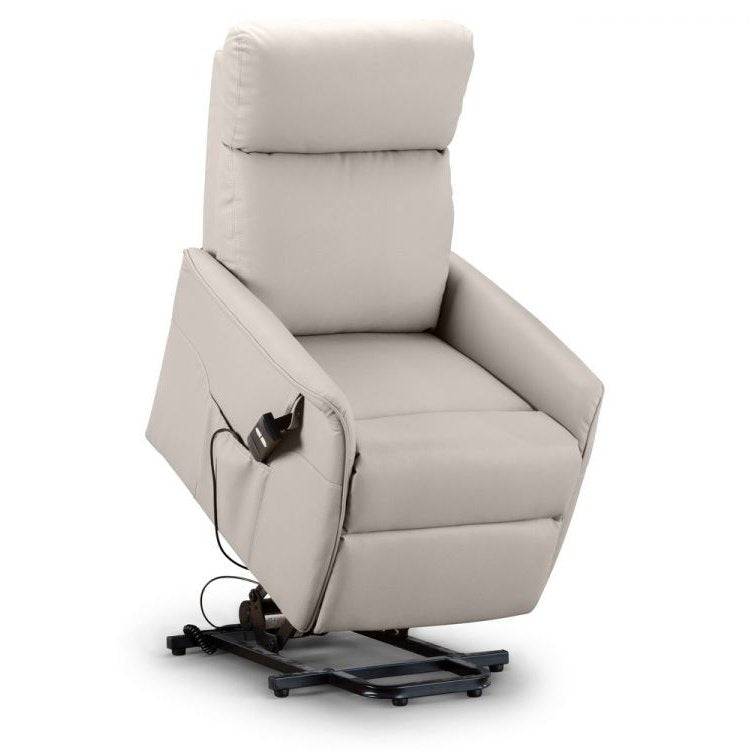 Helena Rise & Recliner - Pebble Faux Leather