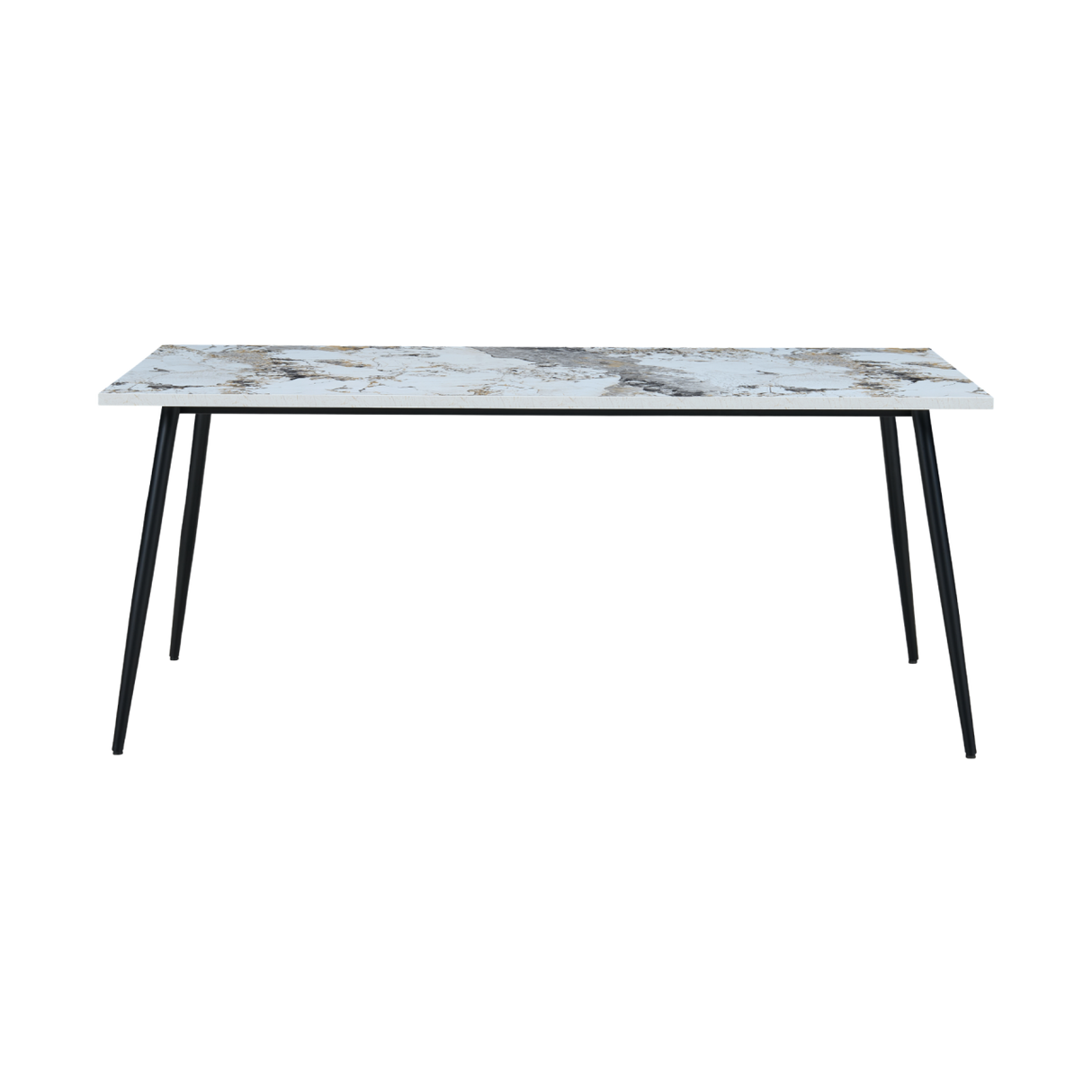 Horizon Large Dining Table Marble Effect