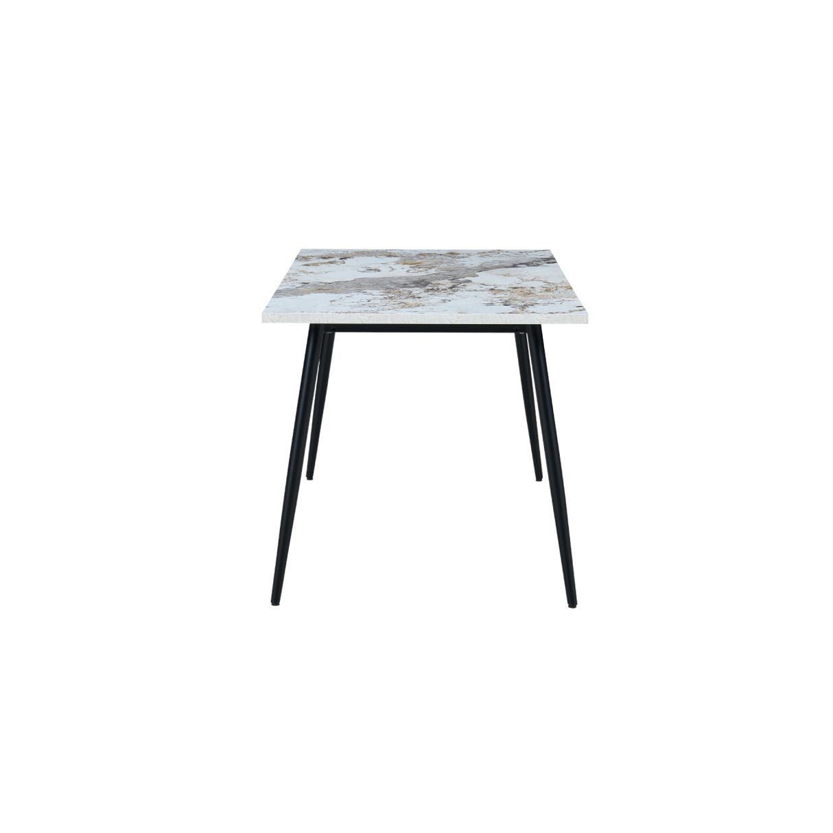 Horizon Medium Dining Table Marble Effect