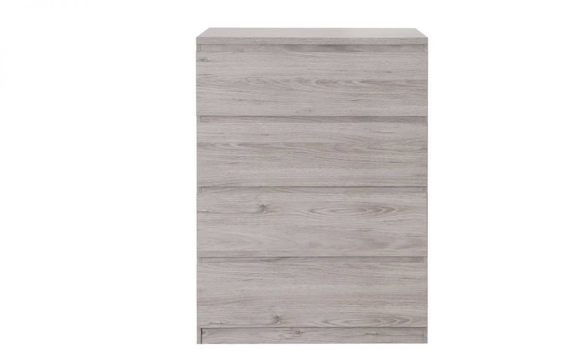 Jupiter 4 Drawer Chest - Grey Oak
