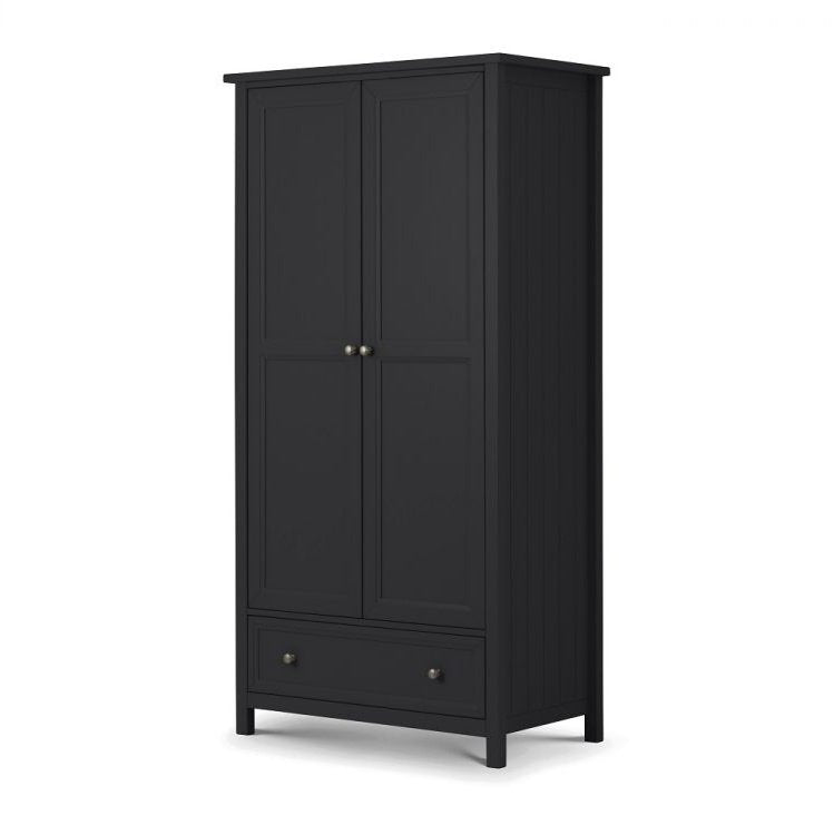 Maine 2 Door Combination Wardrobe - Anthracite