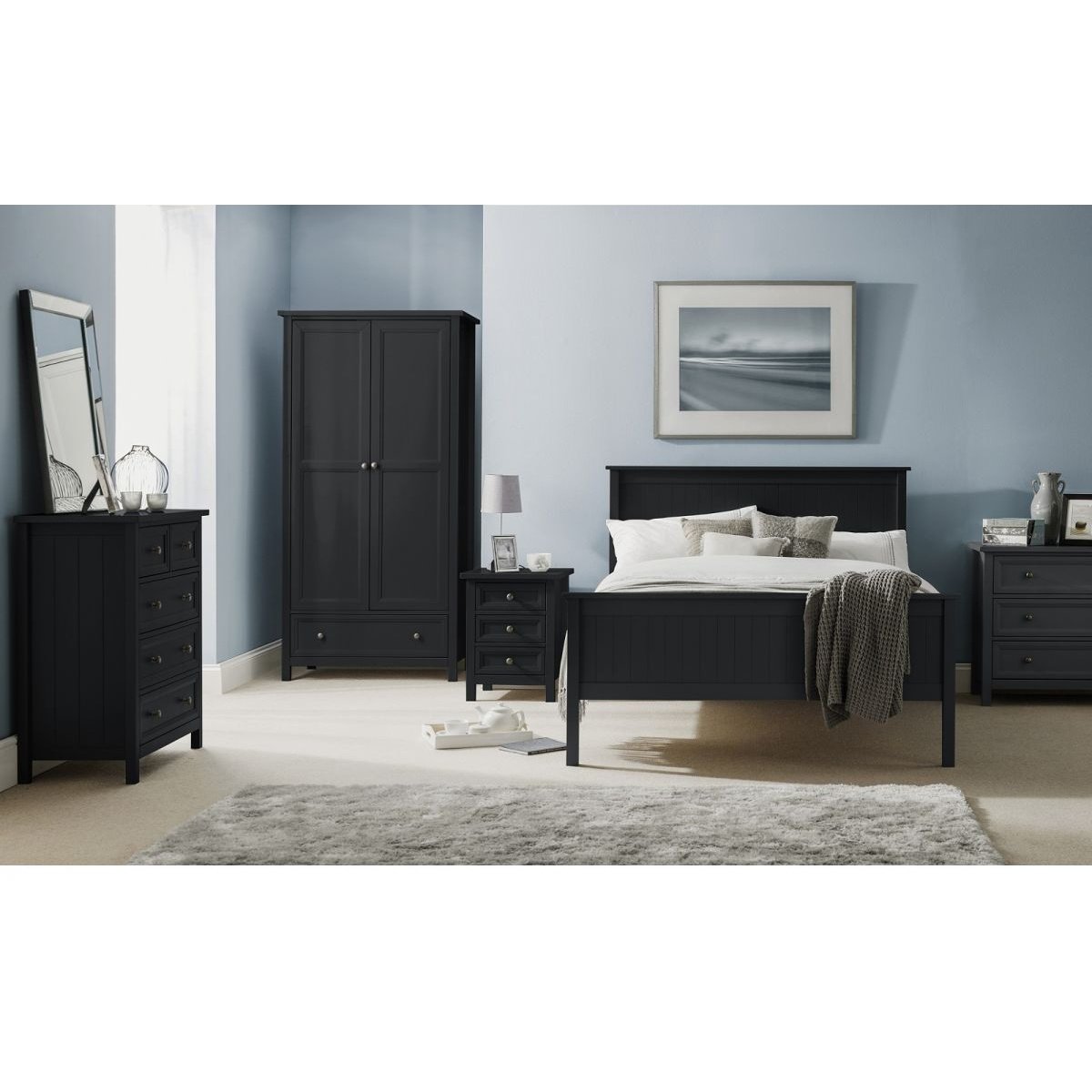 Maine Bed - Anthracite